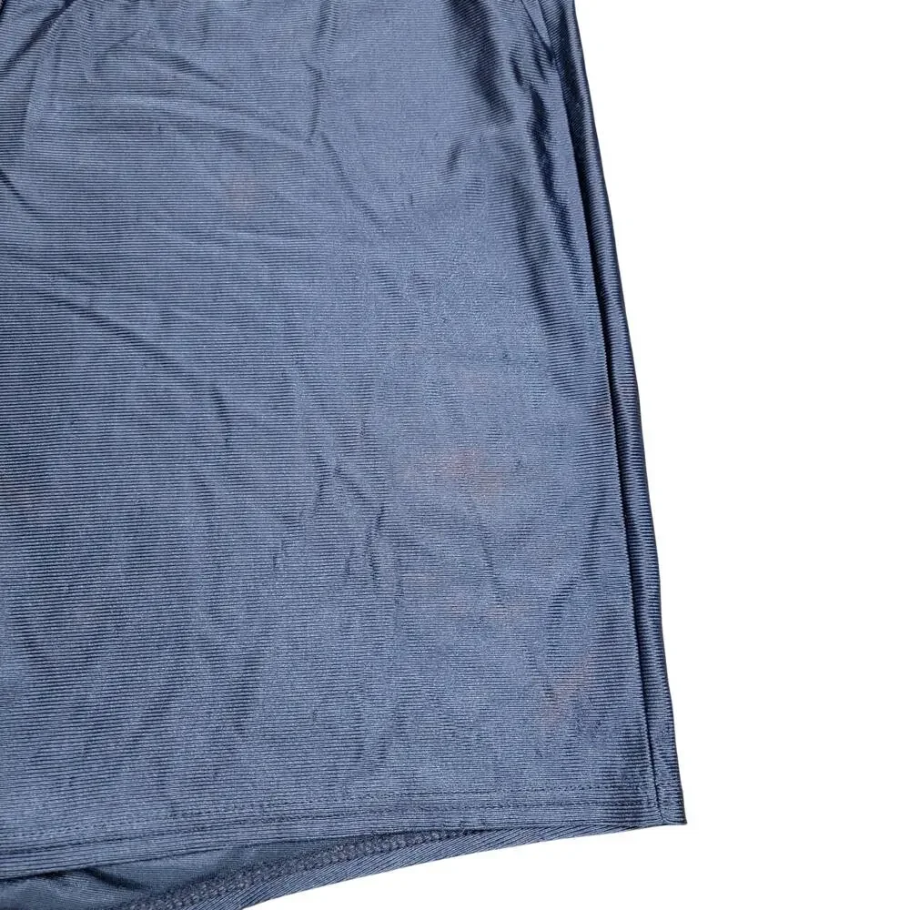 Vtg Dodger Nylon Gym Shorts Mens L Navy Blue D Logo Athletic Made in USA READ